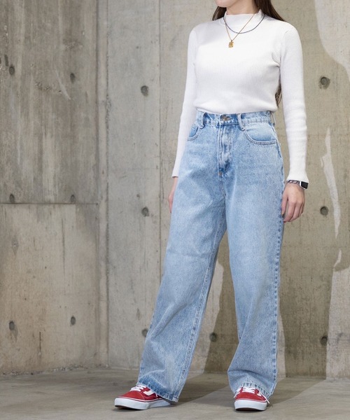 attiree(アティレー)の「attiree デニム バギーパンツ(デニムパンツ・レディース・ブルー/インディゴブルー・S/M/L/XS)」の14枚目の写真