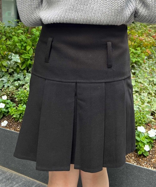 SPIGA（スピーガ）の「切替プリーツミニスカート（スカート・レディース・ブラック/ブラウン・SMALL/MEDIUM）」の7枚目の写真