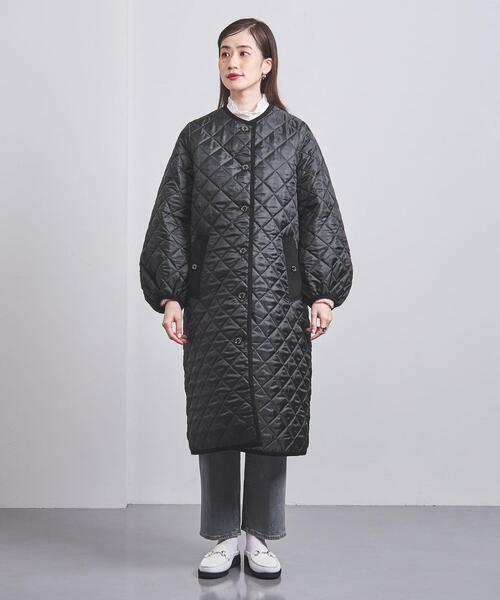 Mackintosh（マッキントッシュ）の「＜MACKINTOSH＞DULSIE キルティング コート（ノーカラーコート・レディース・ブラック・6/8）」の2枚目の写真