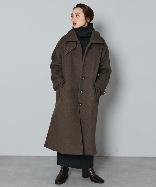 Kastane（カスタネ）の「B ステンカラーコート（ステンカラーコート・レディース・ブラック/ブラウン・FREE）」の5枚目の写真
