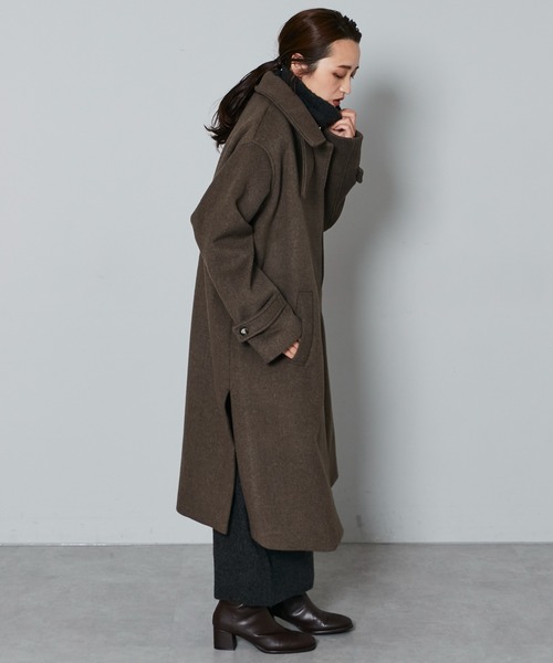 Kastane（カスタネ）の「B ステンカラーコート（ステンカラーコート・レディース・ブラック/ブラウン・FREE）」の9枚目の写真