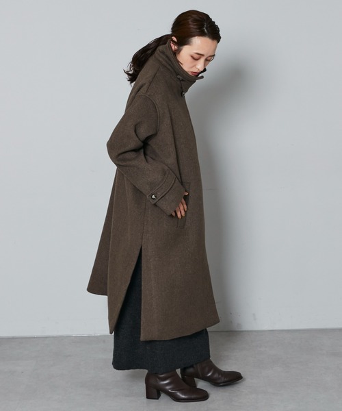 Kastane（カスタネ）の「B ステンカラーコート（ステンカラーコート・レディース・ブラック/ブラウン・FREE）」の15枚目の写真