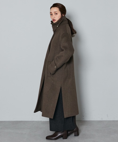 Kastane（カスタネ）の「B ステンカラーコート（ステンカラーコート・レディース・ブラック/ブラウン・FREE）」の18枚目の写真