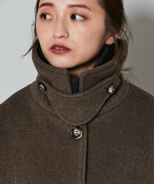 Kastane（カスタネ）の「B ステンカラーコート（ステンカラーコート・レディース・ブラック/ブラウン・FREE）」の22枚目の写真