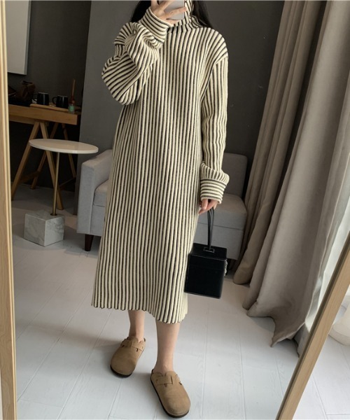 極美品♡ルネ♡ストライプワンピース 極美品♡ルネ♡ストライプワンピース