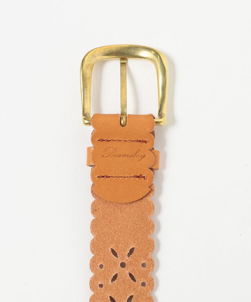 BEAMS BOY（ビームスボーイ）の「BEAMS BOY / レザー パンチング ベルト（ベルト・レディース・ブラック/ライトブラウン・ONE SIZE）」の9枚目の写真