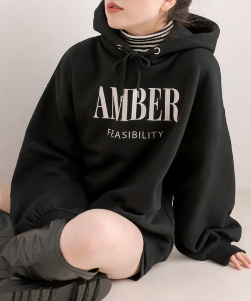 OLIVE des OLIVE（オリーブデオリーブ）の「裏起毛フーディチュニック（パーカー・レディース・グレー/ブラック/オフホワイト・FREE）」の21枚目の写真