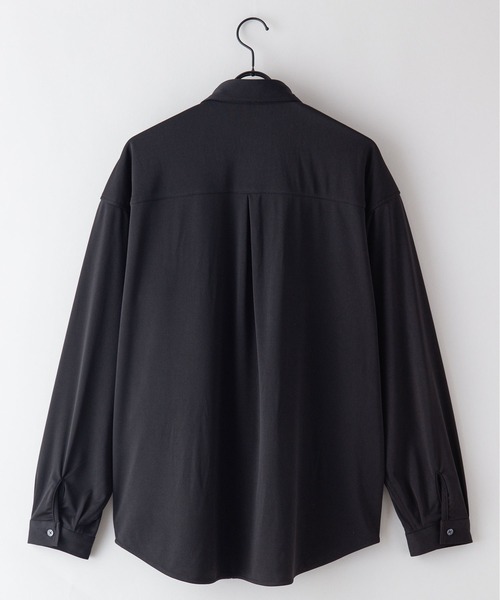 UNIIT(ユニット)の「【UNIIT/ユニット】ポリストレッチ 切り替え ルーズシルエット ビッグシルエット シャツ 幾何学模様 ジオメトリック 韓国ファッション モードファッション キレイ目(シャツ/ブラウス・メンズ・ホワイト/ブラック/ベージュ・MEDIUM/LARGE)」の11枚目の写真