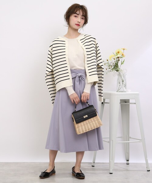 【春の始まりにぴったり！】ボーダーカーディガン