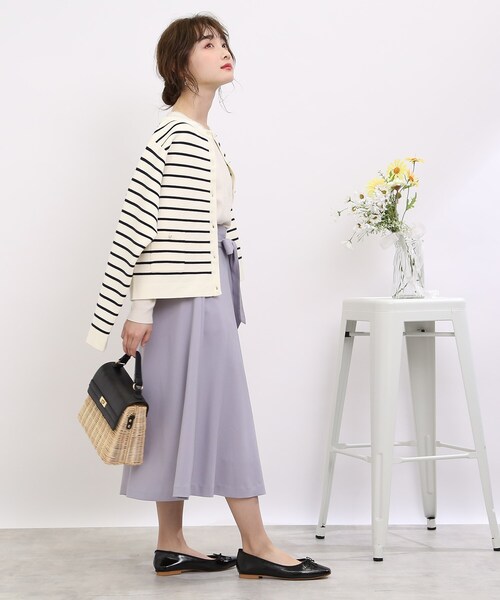 【春の始まりにぴったり！】ボーダーカーディガン