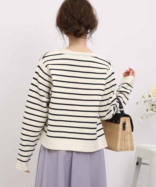 【春の始まりにぴったり！】ボーダーカーディガン