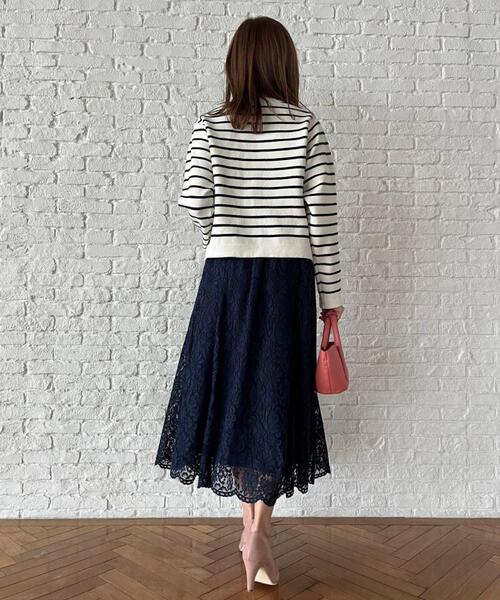 【春の始まりにぴったり！】ボーダーカーディガン