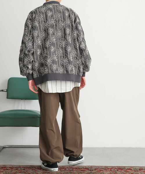 SENSE OF PLACE by URBAN RESEARCH（センスオブプレイスバイアーバンリサーチ）の「シシュウボタニカルスタジャン（スタジャン・メンズ・グレー/ライトカーキ・MEDIUM/LARGE）」の13枚目の写真