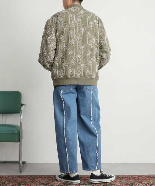 SENSE OF PLACE by URBAN RESEARCH（センスオブプレイスバイアーバンリサーチ）の「シシュウボタニカルスタジャン（スタジャン・メンズ・グレー/ライトカーキ・MEDIUM/LARGE）」の17枚目の写真