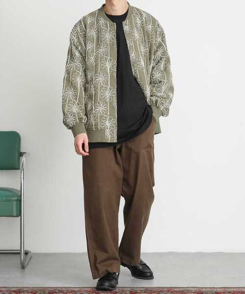 SENSE OF PLACE by URBAN RESEARCH（センスオブプレイスバイアーバンリサーチ）の「シシュウボタニカルスタジャン（スタジャン・メンズ・グレー/ライトカーキ・MEDIUM/LARGE）」の20枚目の写真