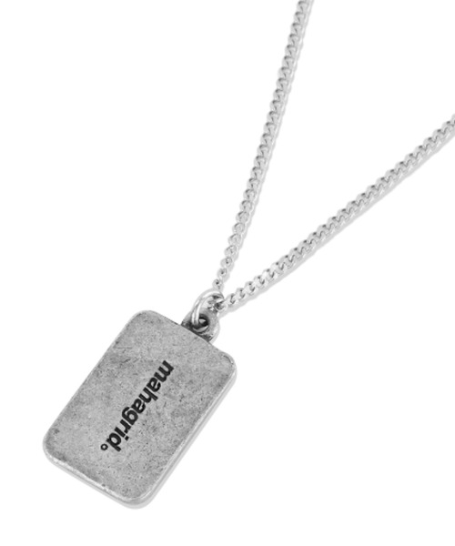 MAHAGRID（マハグリッド）の「『mahagrid/マハグリッド』SQUARE LOGO NECKLACE/スクエアロゴネックレス（ネックレス・レディース・シルバー・FREE）」の3枚目の写真