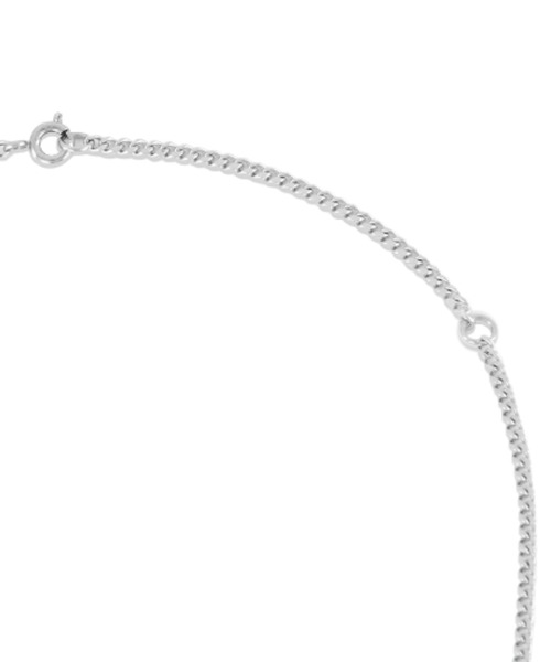 MAHAGRID（マハグリッド）の「『mahagrid/マハグリッド』SQUARE LOGO NECKLACE/スクエアロゴネックレス（ネックレス・レディース・シルバー・FREE）」の4枚目の写真