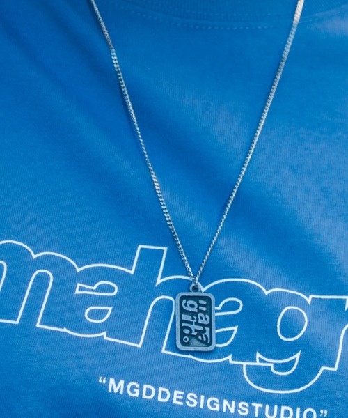 MAHAGRID（マハグリッド）の「『mahagrid/マハグリッド』SQUARE LOGO NECKLACE/スクエアロゴネックレス（ネックレス・レディース・シルバー・FREE）」の7枚目の写真