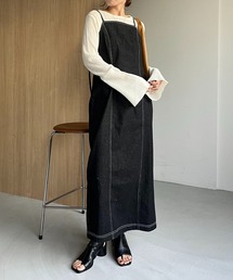 CAPRICIEUX LE'MAGE | デニムキャミワンピース(ワンピース)