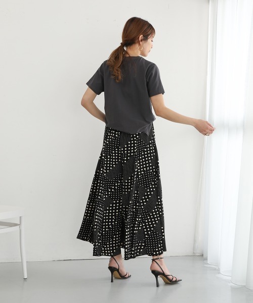 Bou Jeloud(ブージュルード)の「キカドット柄フレアパンツ(その他パンツ・レディース・ブラック/オフホワイト・38)」の20枚目の写真