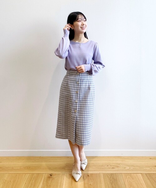 index（インデックス）の「◆バックストラップパンプス（パンプス・レディース・オフホワイト/ブラック/ライトパープル・03/02）」の18枚目の写真