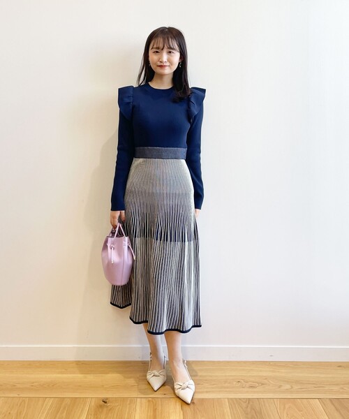 index（インデックス）の「◆バックストラップパンプス（パンプス・レディース・オフホワイト/ブラック/ライトパープル・03/02）」の10枚目の写真