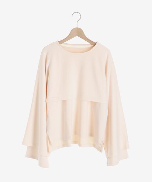 MAJESTIC LEGON(マジェスティックレゴン)の「マルチwayフレアスリーブセットトップス(Tシャツ/カットソー・レディース・アイボリー/ベージュ・MEDIUM)」の15枚目の写真