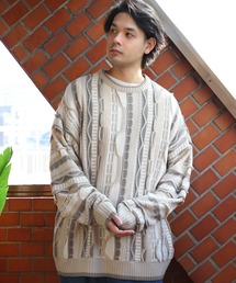 ８(eight) | ジャガード3Dクルーニット(ニット/セーター)