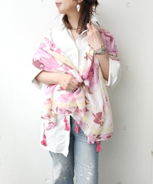 styiro（スタイロ）の「【19色展開】春夏のUV対策に。タッセル付き 柄ストール スカーフ 花柄 幾何学 エスニック柄 プレゼント（ストール/ショール）」
