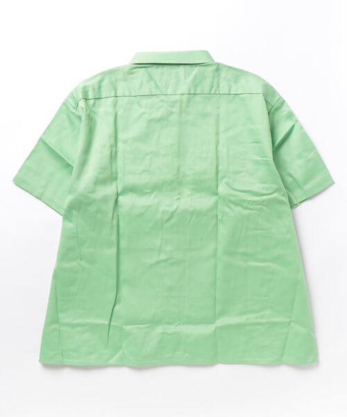 Dickies（ディッキーズ）の「【Dickies】ワークシャツ（半袖 ）/ ディッキーズ ワイドシルエットシャツ（シャツ/ブラウス・メンズ・ブラック/ピンク系/オレンジ/ミント・S/M/L）」の15枚目の写真