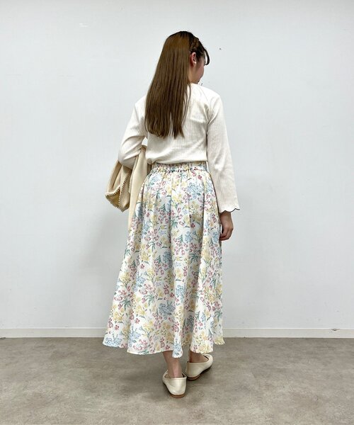 couture brooch（クチュールブローチ）の「◆【カーデやジャケットインにも◎】ハートネックテレコカットソー（Tシャツ/カットソー・レディース・パープル/アイボリー/ブラック・38/42）」の22枚目の写真