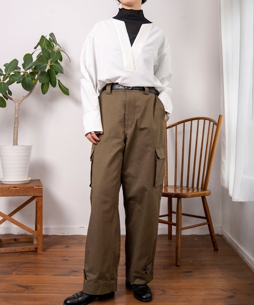 INTERPLAY（インタープレイ）の「【INTERPLAY x AYUMI】M47 type カーゴ パンツ（カーゴパンツ・レディース・カーキ/ネイビー/グレイッシュベージュ/ブラック・FREE）」の16枚目の写真