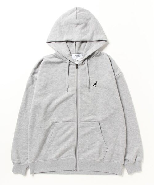 KANGOL(カンゴール)の「カンゴール KANGOL 裏毛スウェットフルジップPK(スウェット・メンズ・ブラック/グレー・S/M/L/LL)」の1枚目の写真