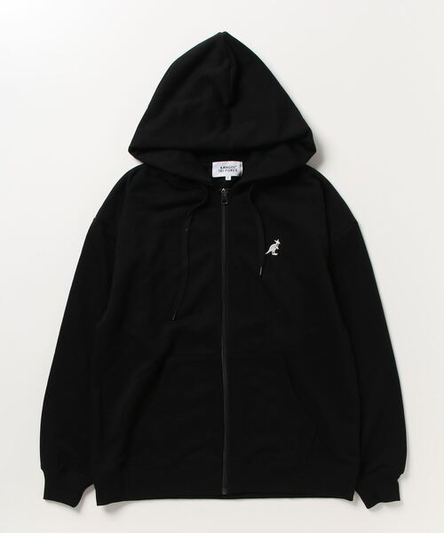 KANGOL(カンゴール)の「カンゴール KANGOL 裏毛スウェットフルジップPK(スウェット・メンズ・ブラック/グレー・S/M/L/LL)」の2枚目の写真