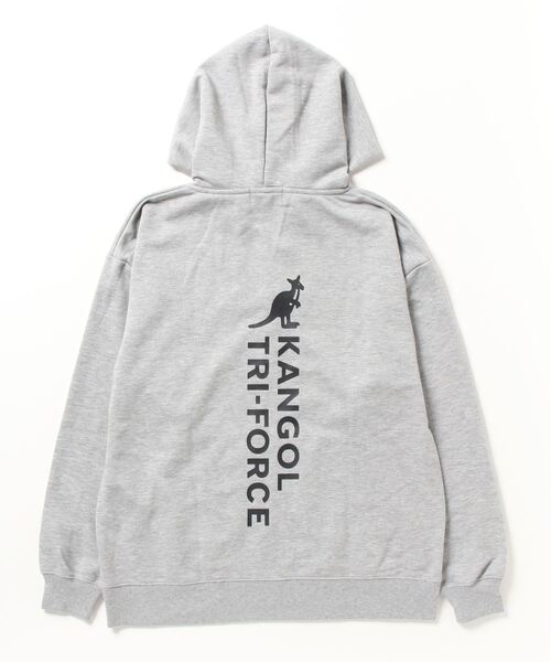 KANGOL(カンゴール)の「カンゴール KANGOL 裏毛スウェットフルジップPK(スウェット・メンズ・ブラック/グレー・S/M/L/LL)」の3枚目の写真