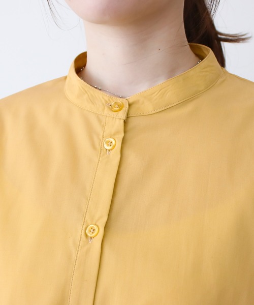 Social GIRL(ソーシャルガール)の「ギャザーフレンチスリーブバックテールムジストライプシャツ(シャツ/ブラウス・レディース・ストライプ/イエロー/オフホワイト/グレイッシュベージュ・M)」の21枚目の写真