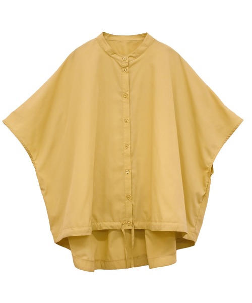 Social GIRL(ソーシャルガール)の「ギャザーフレンチスリーブバックテールムジストライプシャツ(シャツ/ブラウス・レディース・ストライプ/イエロー/オフホワイト/グレイッシュベージュ・M)」の19枚目の写真