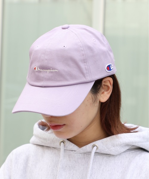 Champion(チャンピオン)の「【Champion】ツイルキャップ 181-019A(キャップ・メンズ・グリーン/ネイビー/ラベンダー/ベージュ/オフホワイト/ブラック・FREE)」の6枚目の写真