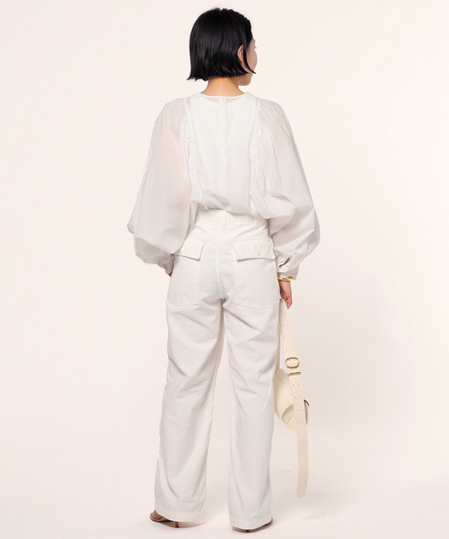 AP STUDIO（エーピーストゥディオ）の「SCENTOFクルーネックギャザーブラウス（シャツ/ブラウス・レディース・ホワイト・FREE）」の12枚目の写真