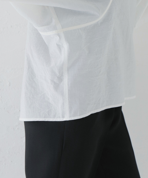 AP STUDIO（エーピーストゥディオ）の「SCENTOFクルーネックギャザーブラウス（シャツ/ブラウス・レディース・ホワイト・FREE）」の22枚目の写真