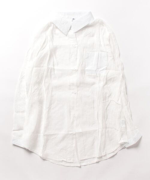 Sakka（サッカ）の「シアーシャツ（シャツ/ブラウス・レディース・ピンク/ホワイト/グリーン/ベージュ/イエロー・S/M/L/XL）」の7枚目の写真