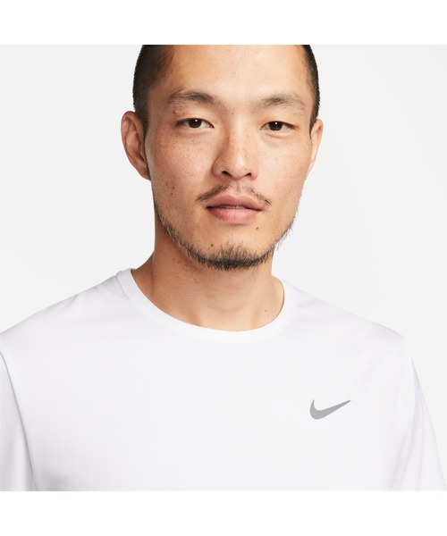 NIKE（ナイキ）の「ナイキ NIKE ナイキ DF マイラー S/S トップ（Tシャツ/カットソー・メンズ・ホワイト・LL/S/L/M）」の3枚目の写真