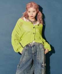 VeLV | 2wayダメージニットカーデ(ニット/セーター)