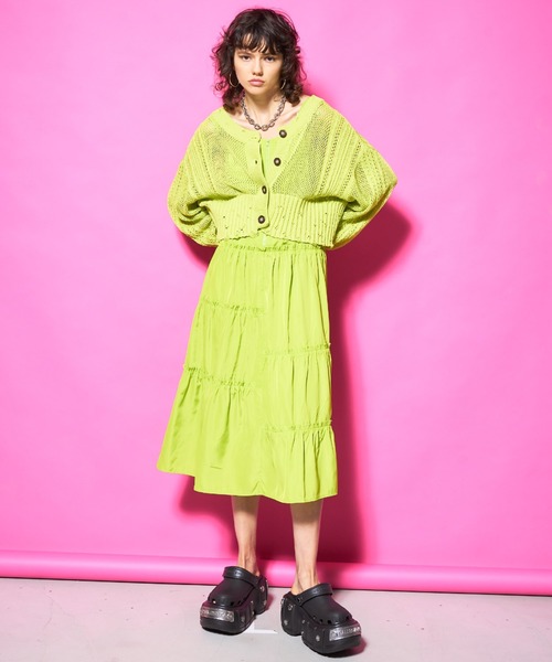 VeLV（ヴェルヴ）の「2wayダメージニットカーデ（ニット/セーター・レディース・ブルー/ライトグリーン/ブラック・FREE）」の22枚目の写真