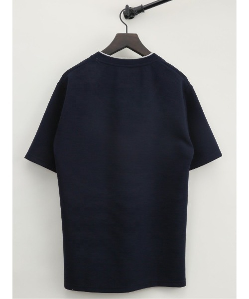 m.f.editorial（エムエフエディトリアル）の「【ストレッチ】m.f.エディトリアル メンズ ドライリップル Vネック半袖Tシャツ（Tシャツ/カットソー・メンズ・ネイビー/ホワイト/ブルー・X-LARGE/MEDIUM/LARGE）」の18枚目の写真