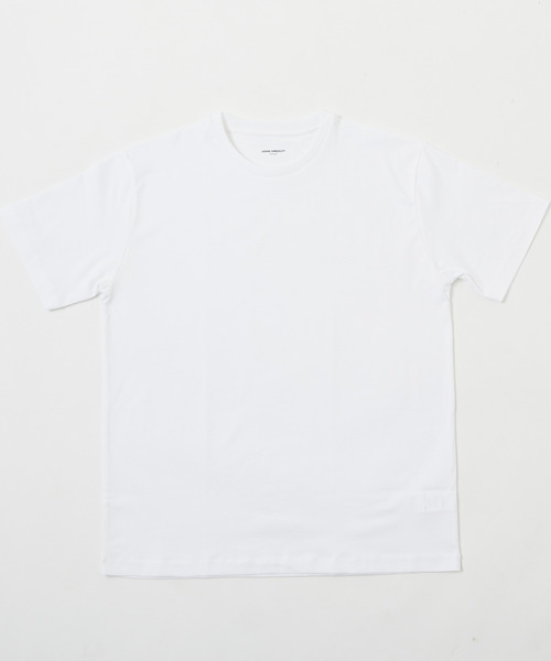 JOHN SMEDLEY(ジョンスメドレー)の「JOHN SMEDLEY / ジョンスメドレー ハイゲージジャージーコットンTシャツ(Tシャツ/カットソー・メンズ・ホワイト/ブラック・L/XL/M/S)」の3枚目の写真
