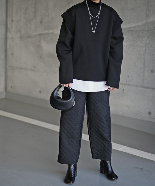 Marient（マリエント）の「キルティングパンツ（その他パンツ・レディース・アイボリー/ブラック・FREE）」の9枚目の写真