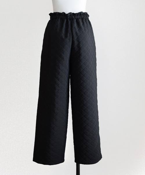 Marient（マリエント）の「キルティングパンツ（その他パンツ・レディース・アイボリー/ブラック・FREE）」の3枚目の写真