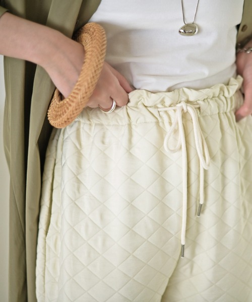 Marient（マリエント）の「キルティングパンツ（その他パンツ・レディース・アイボリー/ブラック・FREE）」の12枚目の写真