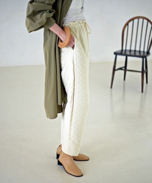 Marient（マリエント）の「キルティングパンツ（その他パンツ・レディース・アイボリー/ブラック・FREE）」の10枚目の写真
